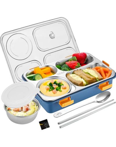 4 partition lunch box
