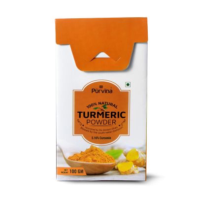 Purvina 100% Pure and Natural Turmeric Powder-100 gm