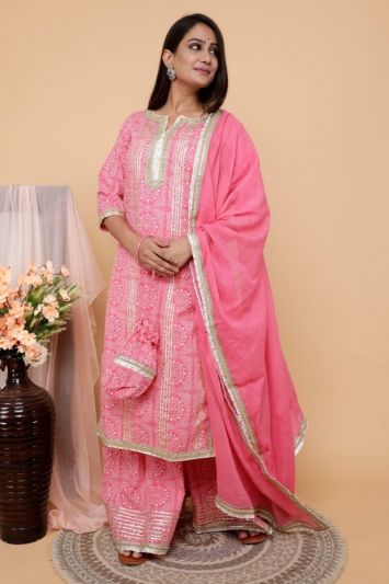 Blush Pink Sharara Set