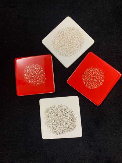 Hand made resin coasters
