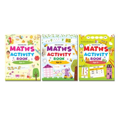 Maths Activity Books Pack- A Set of 3 Books – Activity Book for Children