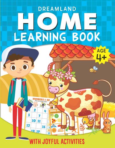 Home Learning Book With Joyful Activities - 4+ : Interactive & Activity  Children Book 