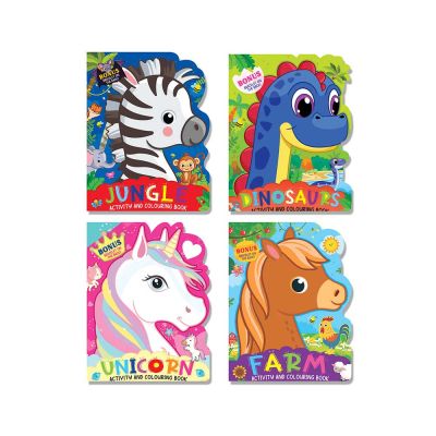 Die-cut Activity and Colouring – 4 Books Pack