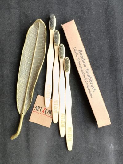 Artzeal Bamboo Toothbrush - set of 4