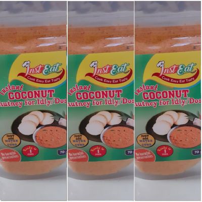 Instant Coconut Chutney for Idly/Dosa -  3 Packs