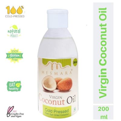 Mesmara Cold Pressed Extracted from Sun Dried Coconut Oil 200 ml