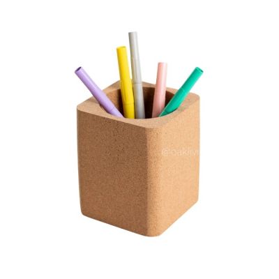 Square Cork Pen Stand I Office Desk Organizers