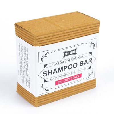 Goli Soda All Natural Probiotics Shampoo Bar for Dry Hair - 90 g	