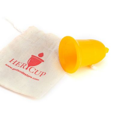  Goli Soda Her Cup Platinum-Cured Medical Grade Silicone Menstrual Cup For Women  Regular Size For Yellow
