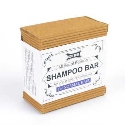 Goli Soda All Natural Probiotics Shampoo Bar for Normal Hair - 90 g	