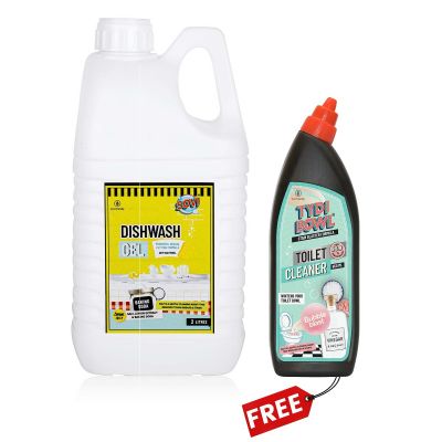 Buy SOVI® Dishwash Liquid Gel 2 Liters Get 650 ml Toilet Cleaner Free