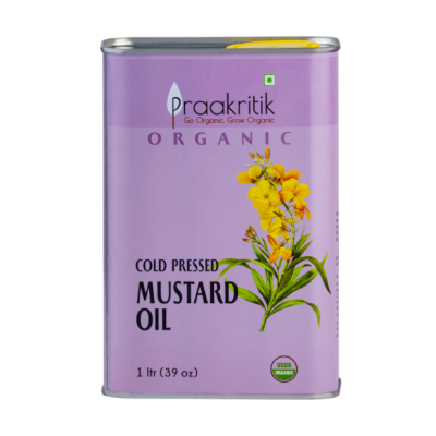 Praakritik Cold Pressed Mustard Oil Organic 1 Ltr