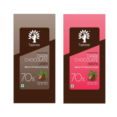 Tastree Dark Chocolate_Combo_Plain And Raisins