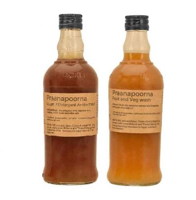 Praanapoorna Soapnut Detergent and Fruit - Veg Wash