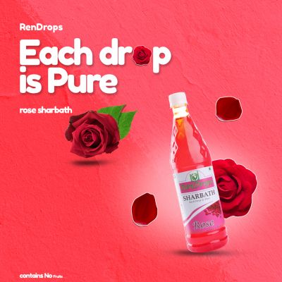 RENDROPS - Rose Syrup (700Ml)