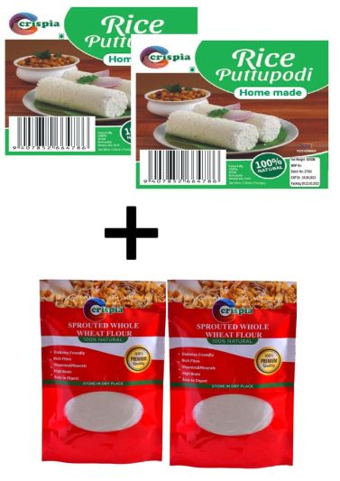 Combo of  2 packet Puttu podi and 2 packet Sprouted Wheat Flour 