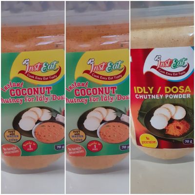 Instant coconut chutney (2 pack) + Idly chutney powder - Combo Pack