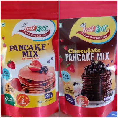 Pancake mix with cinnamon flavour + Chocolate Pancake Mix 
