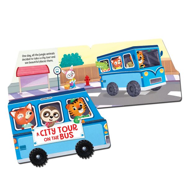 A City Tour On the Bus -  Shaped Board Book