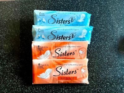 Sisters Choice: Ultra Soft Sanitary Napkins XL (Pack of 2) and  Active Ultra Soft Sanitary Napkins XXL (Pack of 2)