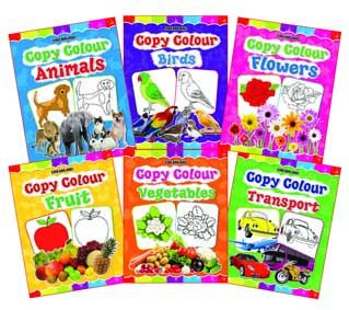 Copy Colour Book - 1 to 6 (Pack)