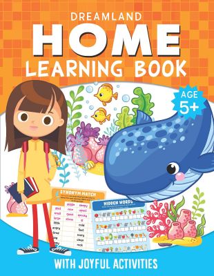 Home Learning Book With Joyful Activities - 5+ : Interactive & Activity  Children Book 
