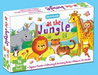 At the Jungle Jigsaw Puzzle for Kids – 96 Pcs