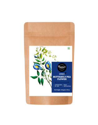FLAVOURS AVENUE - Dried Butterfly Pea Flower (All Natural, Farm-fresh, Premium Quality Herb, Ideal for Tea Infusions) - 50gms / 1.76oz
