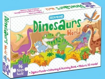 Dinosaurs World Jigsaw Puzzle for Kids – 96 Pcs
