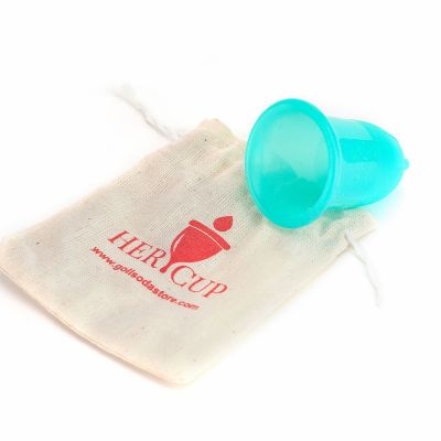 Goli Soda Her Cup Platinum-Cured Medical Grade Silicone Menstrual Cup For Women  For Teal