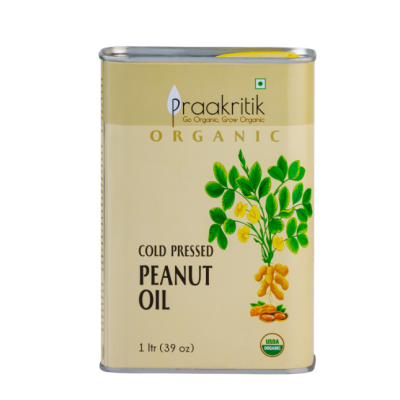 Praakritik Organic Cold Pressed Peanut Oil 1 Ltr