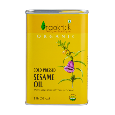 Praakritik Organic Cold Pressed Sesame Oil 1 Ltr
