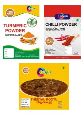 Combo Pack of Chilli Powder, Turmeric Powder & Theeyal Kootu